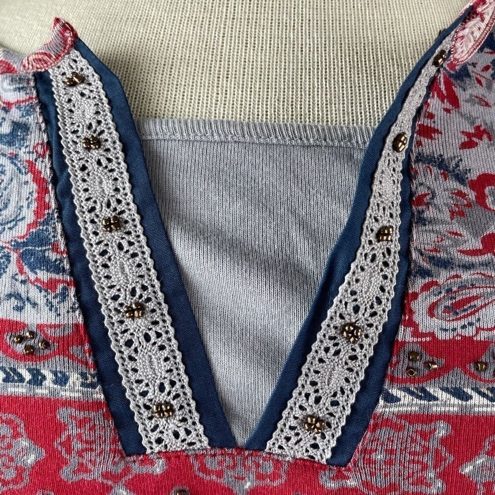 NWT Multiples Boho Style Top Size M - Picture 3 of 10